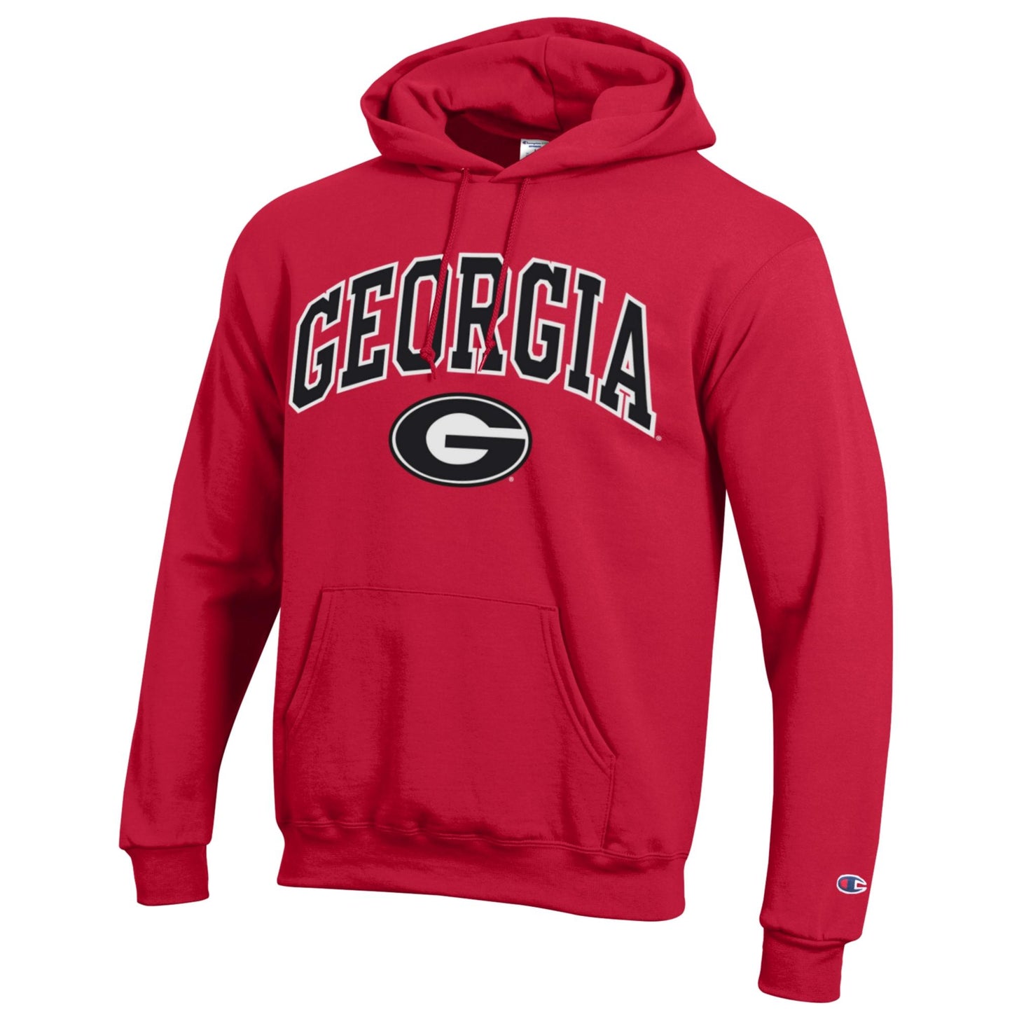 Georgia Bulldogs Red Powerblend Fleece Hoodie