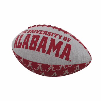 Alabama Crimson Tide Repeating Mini-Size Rubber Football