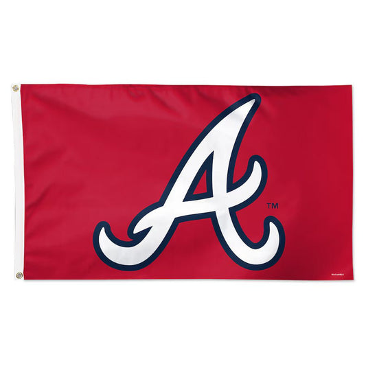 Atlanta Braves 3' x 5' Single-Sided Deluxe Primary Team Flag - J&W Sports Apparel