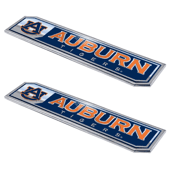 Auburn Tigers 2 Piece Heavy Duty Aluminum Embossed Truck Emblem Set