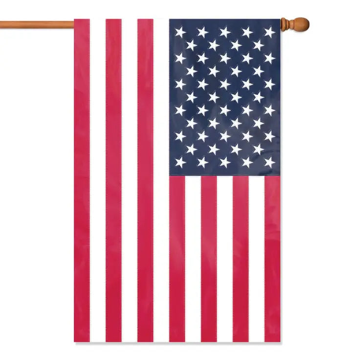 USA Double Side Applique Banner Flag