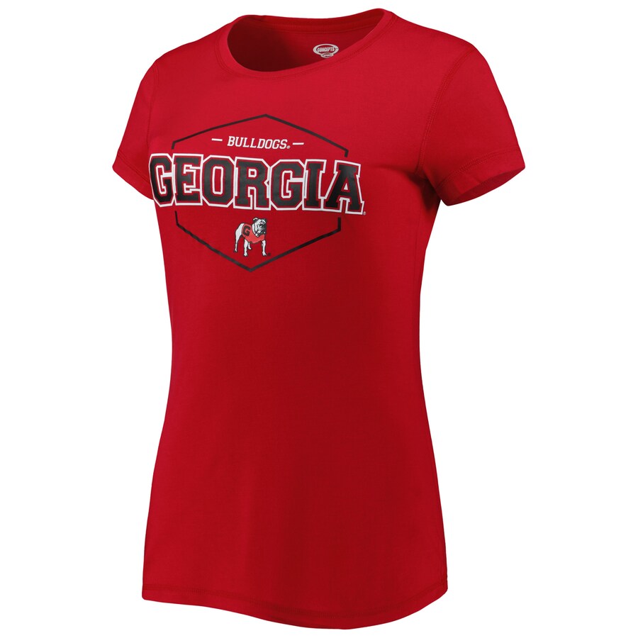 Georgia Bulldogs Badge Top Women's Concepts Sport Red/Black