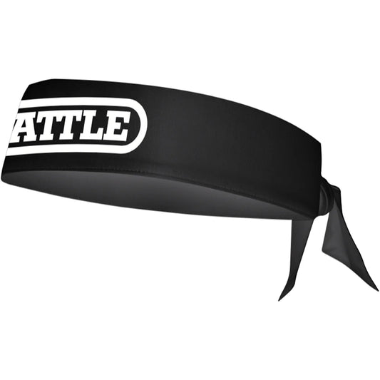 Battle Sports Football Head Tie - Black And White