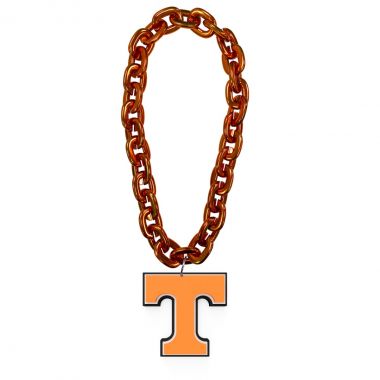 Tennessee Volunteers Touchdown Fan Orange Chain 10 Inch 3D Foam Necklace