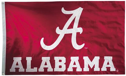 Alabama Crimson Tide  2-Sided Nylon 3'x5' Flag