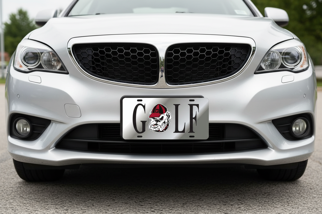 GEORGIA BULLDOGS GOLF CAR TAG