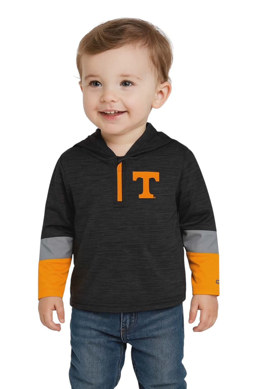 Tennessee Volunteers Colosseum Toddler Rylos Quarter-Zip Windshirt - Black