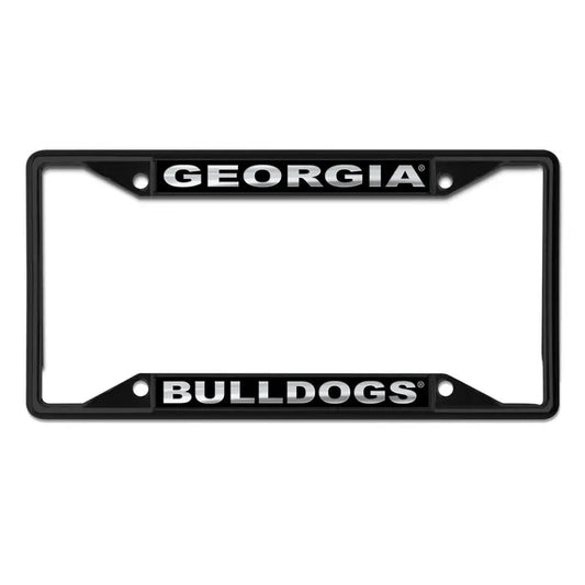 Georgia Bulldogs License Plate Black Frame SS