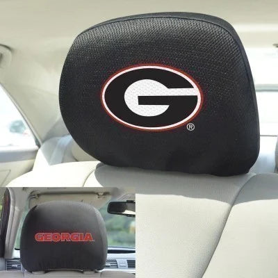 Georgia Bulldogs Embroidered - Headrest Cover Set