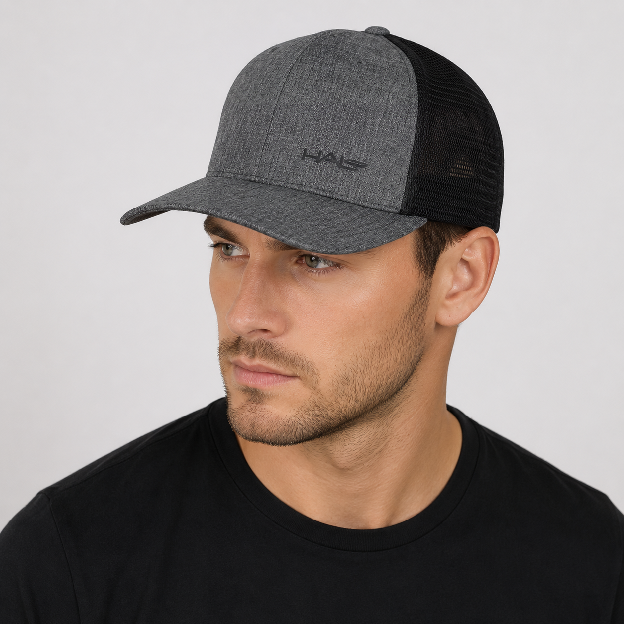 Flexfit® Mesh Cap - Grey Black