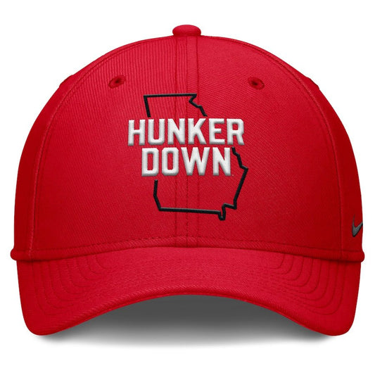 Georgia Bulldogs Nike Local Swoosh Flex Hat - Red - J&W Sports Apparel