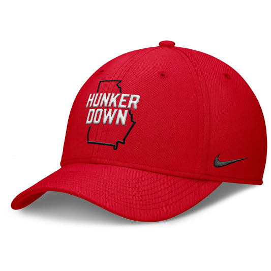 Georgia Bulldogs Nike Local Swoosh Flex Hat - Red - J&W Sports Apparel