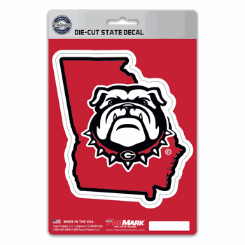 Georgia Bulldogs State Shape Decal