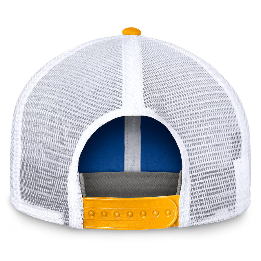 Los Angeles Chargers Fanatics Bench Trucker Adjustable Hat - Powder Blue/Gold