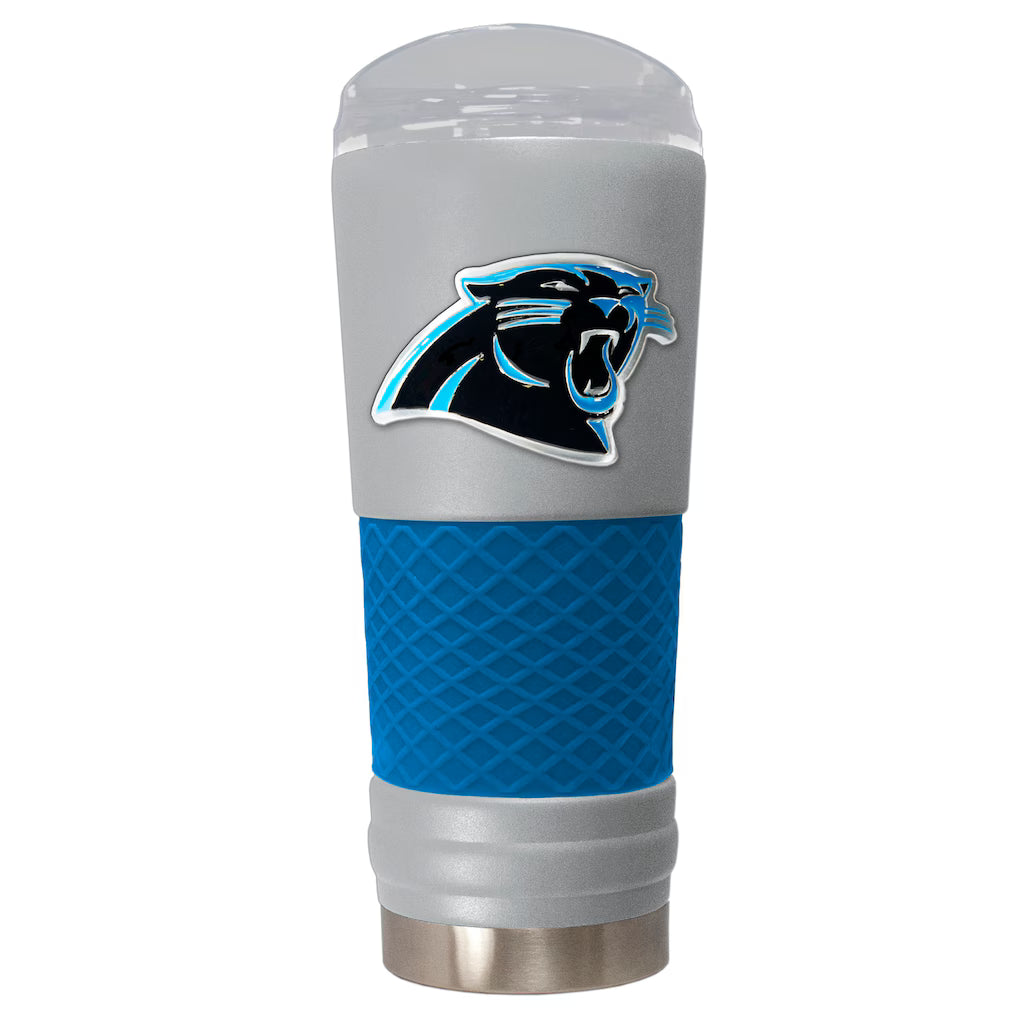 Carolina Panthers 24oz. Powder Coated Draft Travel Mug - Gray