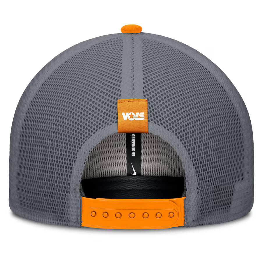 Tennessee Volunteers Nike Legacy Arch Rise Performance Trucker Adjustable Hat - Tennessee Orange/Gray