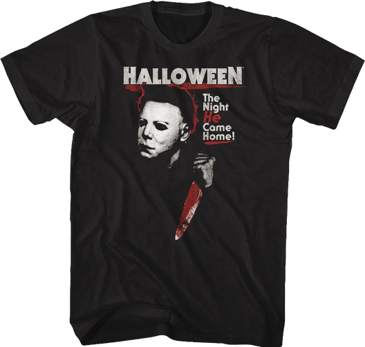 Halloween Michael Myers- The Night He Came Home T-Shirt - J&W Sports Apparel