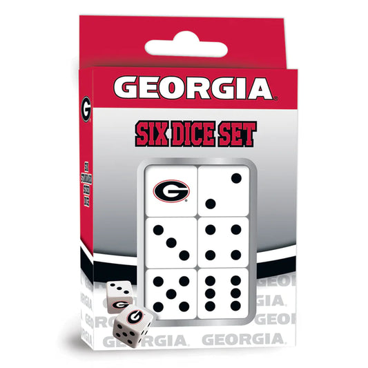 Georgia Bulldogs Six Dice Set