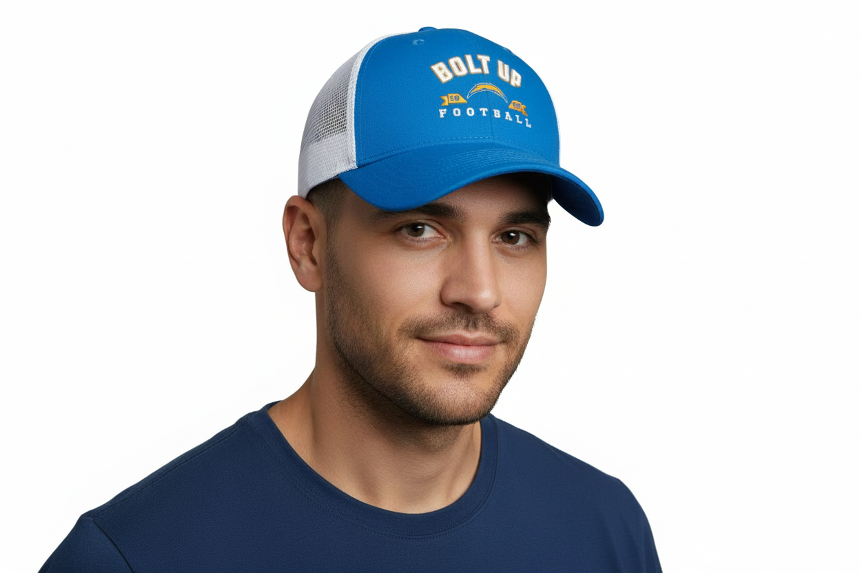 Los Angeles Chargers Fanatics Timeout Trucker Adjustable Hat - Powder Blue