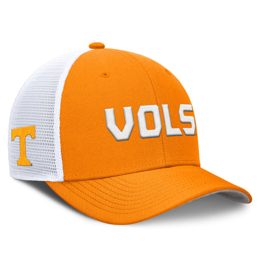 Tennessee Volunteers Nike 2025 Dugout Coaches Rise Performance Trucker Adjustable Hat - Tennessee Orange - J&W Sports Apparel