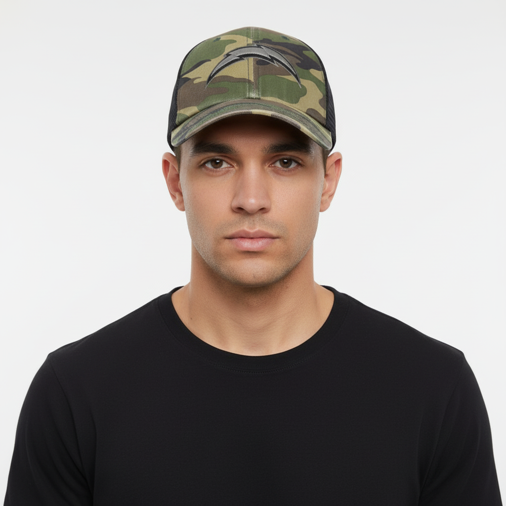 Los Angeles Chargers '47 Branson Trucker Clean Up Hat - Camo