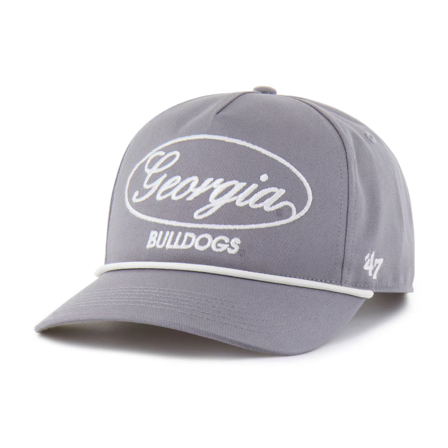 Georgia Bulldogs '47 Contemporary Basics Foundational Rope Hitch Adjustable Hat - Gray