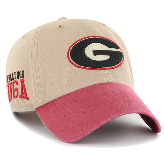 GEORGIA BULLDOGS VINTAGE  KHAKI ASHFORD 47 CLEAN UP