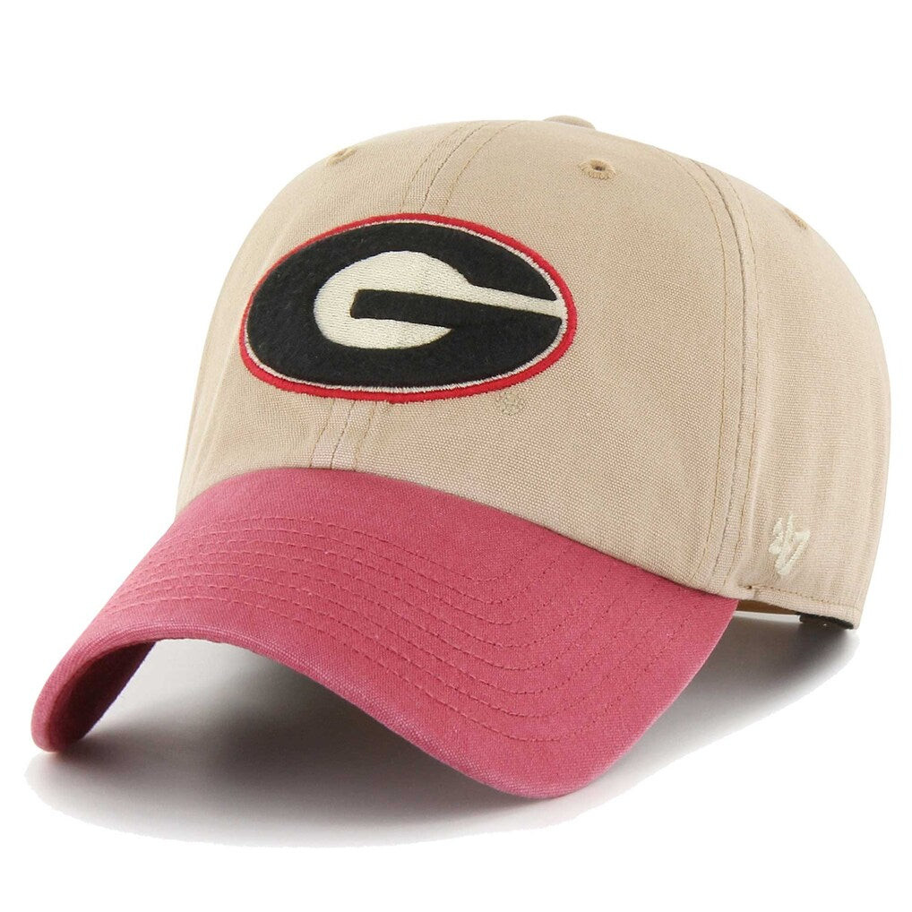 GEORGIA BULLDOGS VINTAGE  KHAKI ASHFORD 47 CLEAN UP
