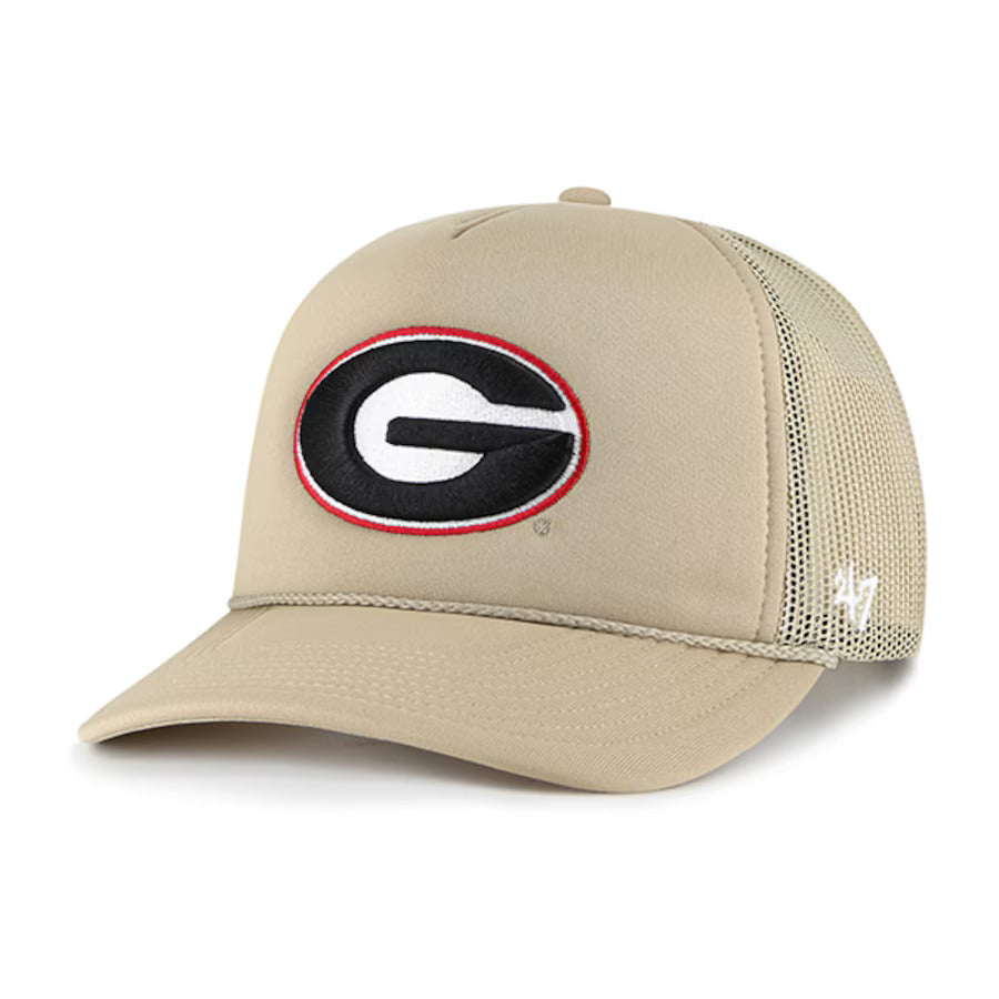 Georgia Bulldogs '47 Foam Front Mesh Trucker Snapback Hat - Khaki