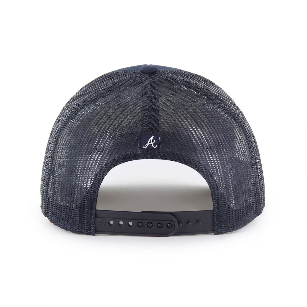 ATLANTA BRAVES NAVY GARNER ROPE 47 TRUCKER