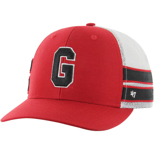 Georgia Bulldogs '47 Straight Eight Adjustable Trucker Hat - Red