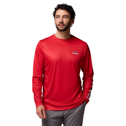 Georgia Bulldogs Columbia PHG Terminal Shot Long Sleeve T-Shirt - Red