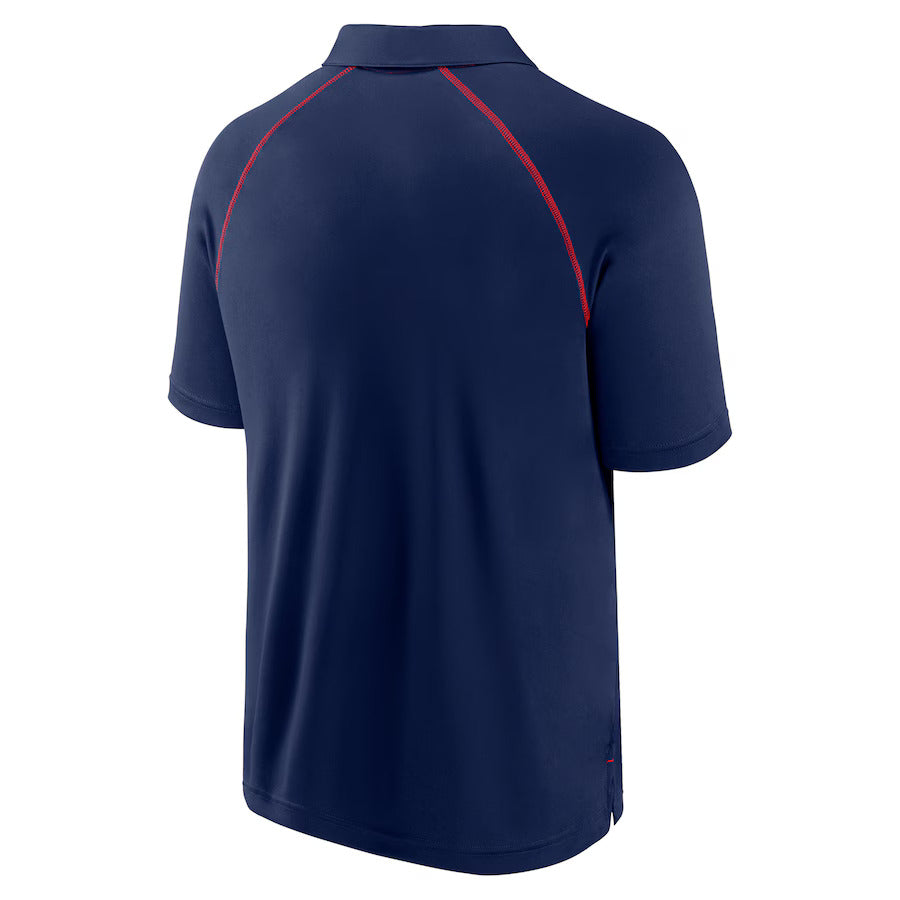 Atlanta Braves Fanatics Strong Alone Raglan Polo - Navy