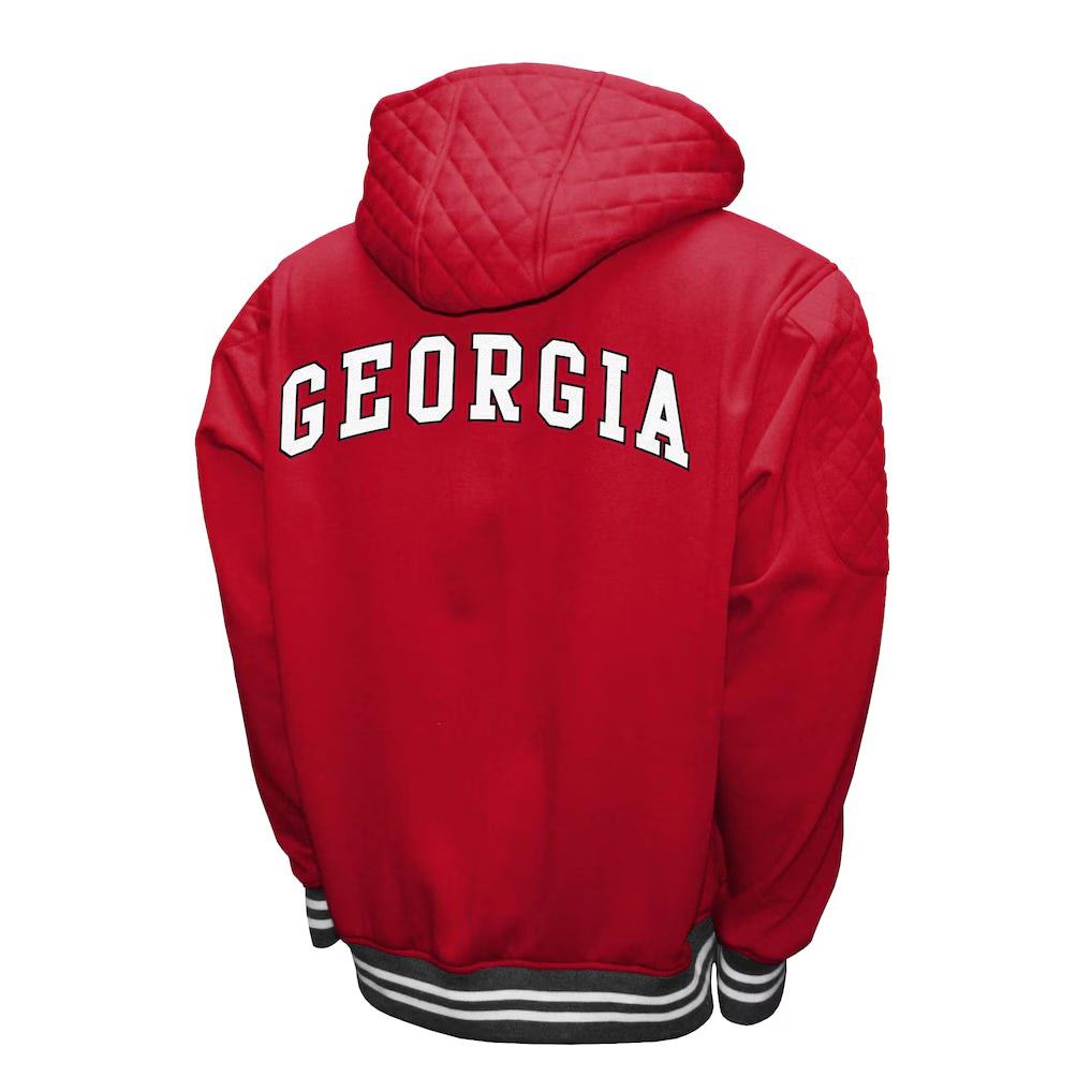 Georgia Bulldogs Franchise Club Grind Full-Zip Hoodie Jacket - Red