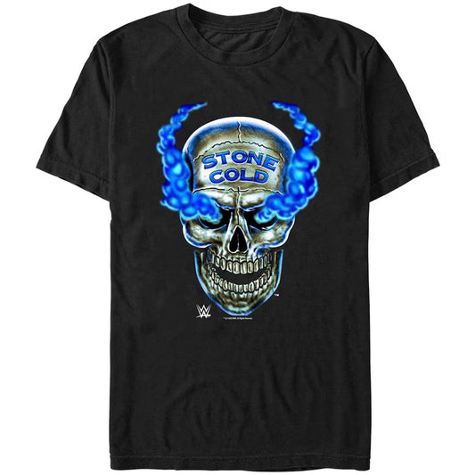 "Stone Cold" Steve Austin Mad Engine Skull Graphic T-Shirt - Black