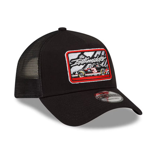 Dale Earnhardt New Era Legends Intimidator- 9FORTY A-Frame Trucker Snapback Adjustable Hat - Black