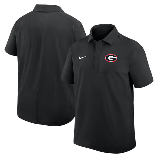 Georgia Bulldogs Nike 2025 Coaches Sideline Polo - Black