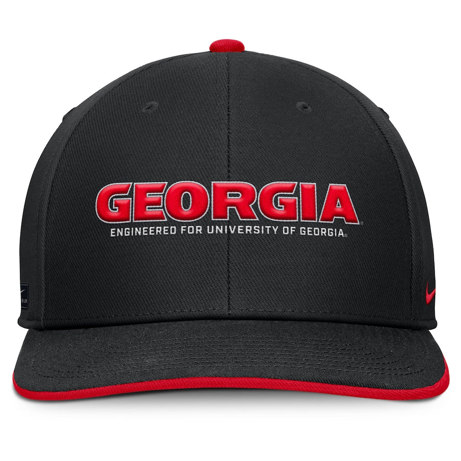 Georgia Bulldogs Nike 2025 On-Field Pro Performance Adjustable Hat - Black
