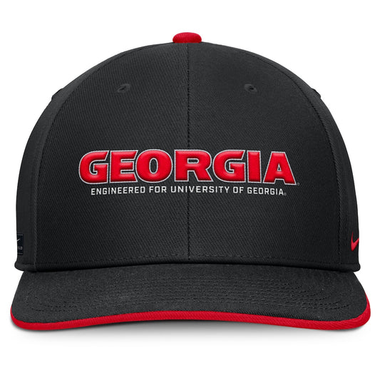 Georgia Bulldogs Nike 2025 On-Field Pro Performance Adjustable Hat - Black