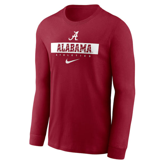 Alabama Crimson Tide Nike 2024 Sideline Legend Performance Long Sleeve T-Shirt - Crimson