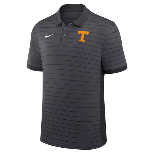 Tennessee Volunteers Nike 2025 Early Season Coaches Sideline Victory Stripe Performance Polo - Gray - J&W Sports Apparel