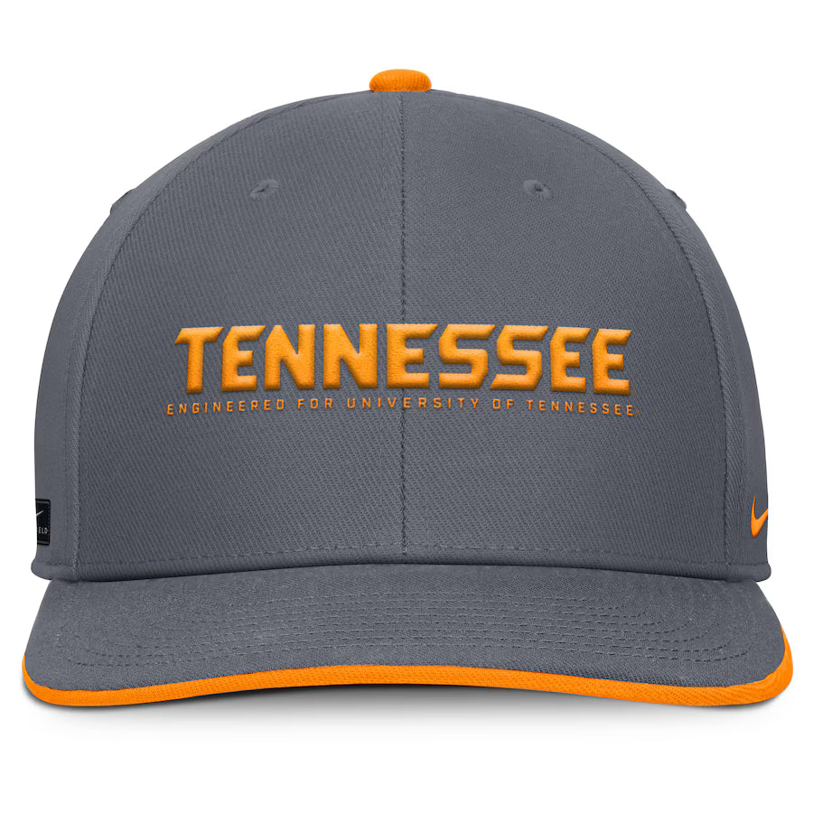 Tennessee Volunteers Nike 2025 On-Field Pro Performance Adjustable Hat - Gray
