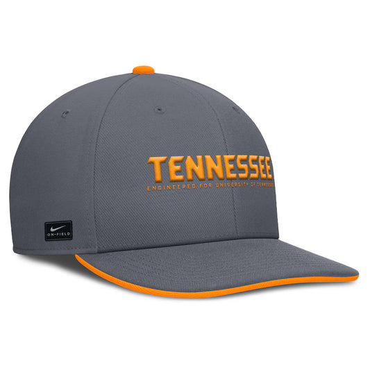 Tennessee Volunteers Nike 2025 On-Field Pro Performance Adjustable Hat - Gray
