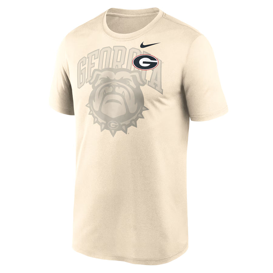 Georgia Bulldogs Nike Campus Shadow Legend Performance T-Shirt - Natural