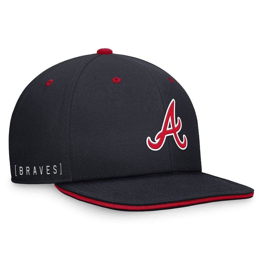 Atlanta Braves Nike Primetime Pro Performance Snapback Hat - Navy