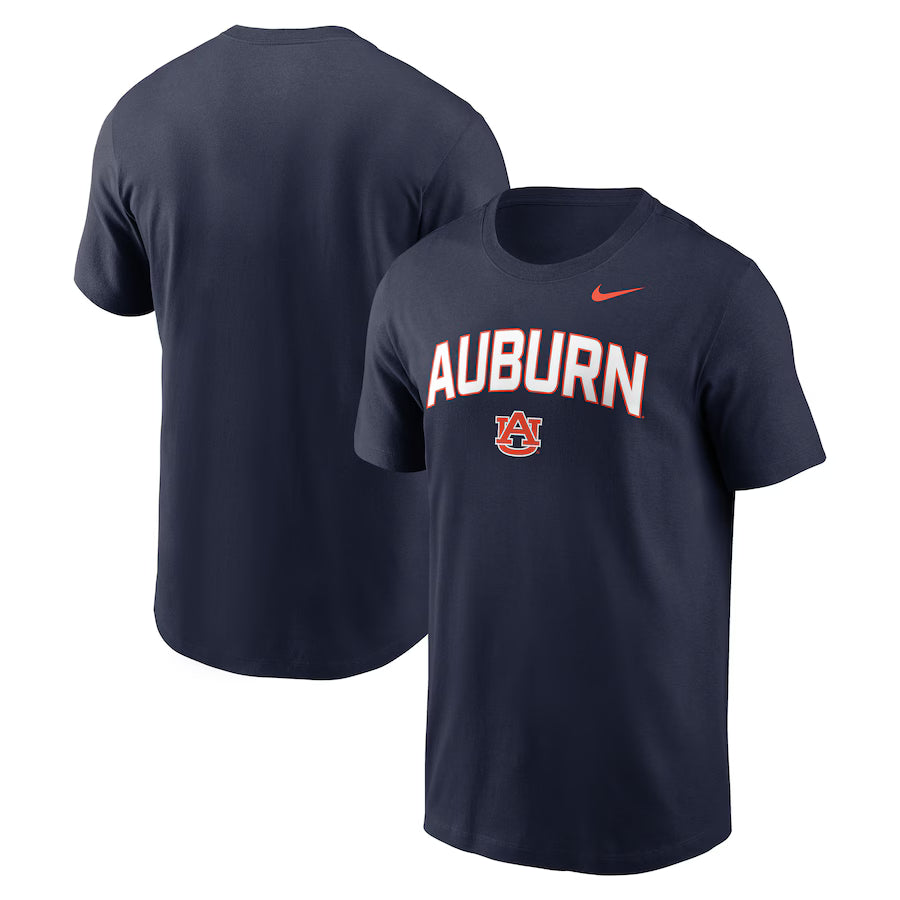 Auburn Tigers Nike Primetime Arch Stack T-Shirt - Navy