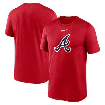 Atlanta Braves Nike Legend Fuse Large Logo Performance T-Shirt - Red