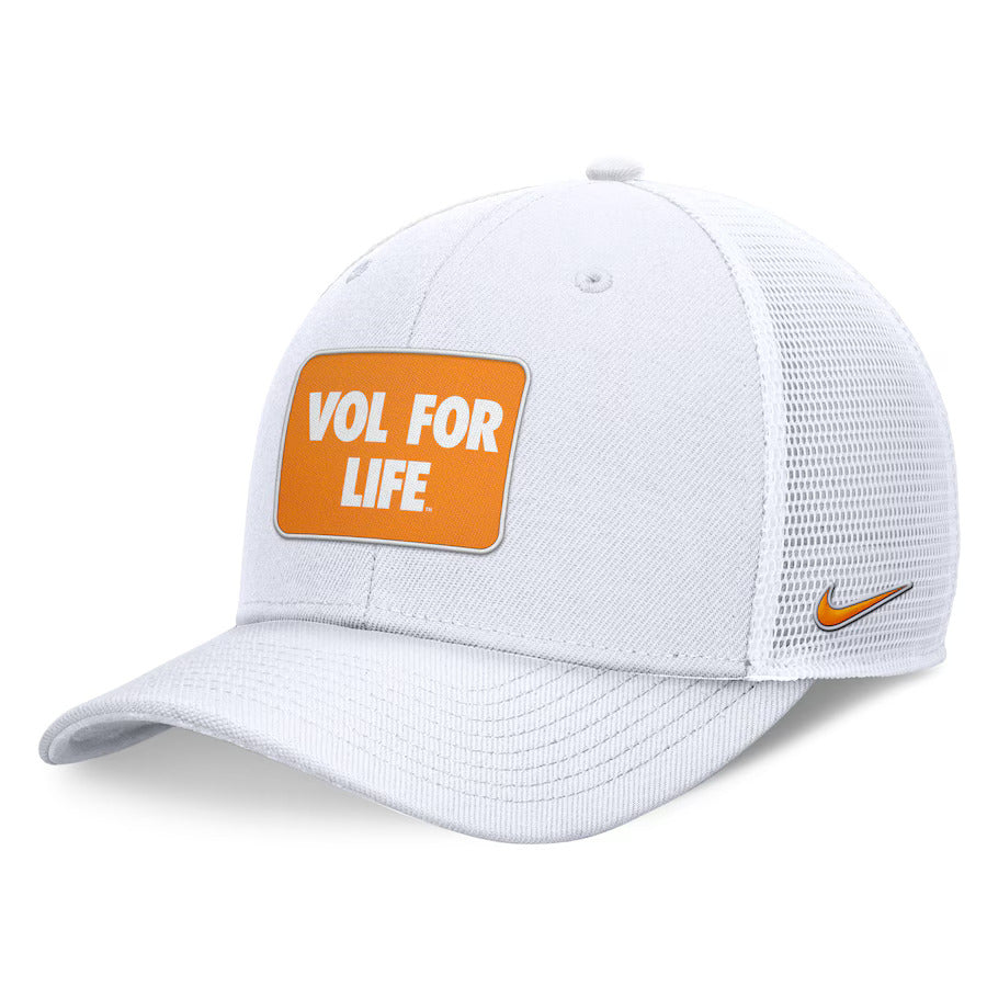 Tennessee Volunteers Nike Local Rise Trucker Adjustable Hat - White