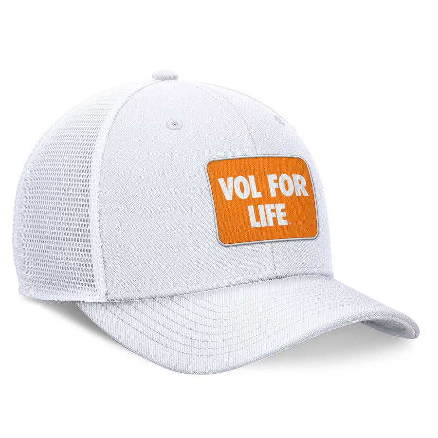 Tennessee Volunteers Nike Local Rise Trucker Adjustable Hat - White