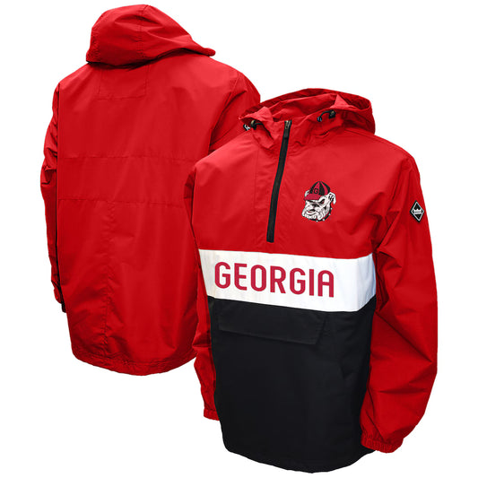 Georgia Bulldogs Alpha Anorak Half-Zip Pullover Jacket - Red